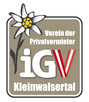 Wir sind Mitglied beim IGV Kleinwalsertal, der Privatvermieterorganisation fürs Kleinwalsertal.